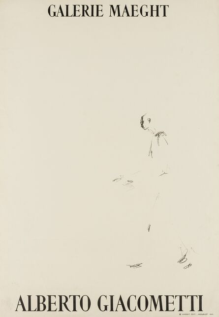 After Alberto Giacometti, ‘A poster for Alberto Giacometti’, 1961