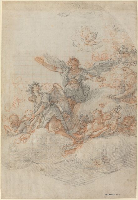 Federico Zuccaro, ‘Angels and Putti in the Clouds’, 1566