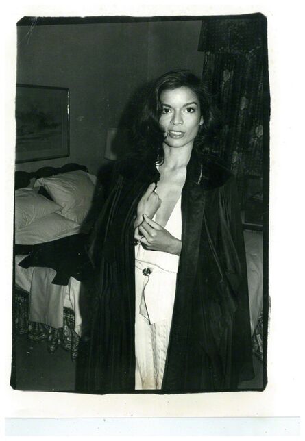 Andy Warhol, ‘Bianca Jagger in black coat in Hotel Room’, ca. 1979