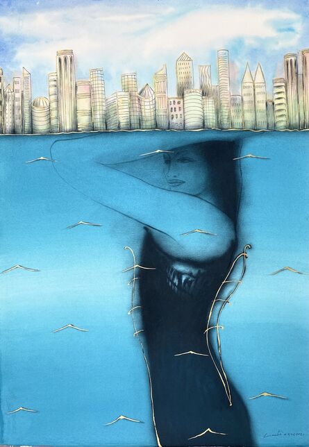 Humberto Castro, ‘Woman holding the city’, 2021
