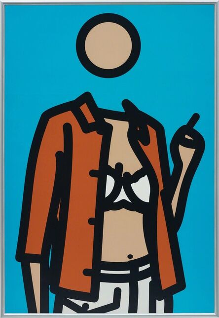 Julian Opie, ‘Ruth with Cigarette 1’, 2005-2006