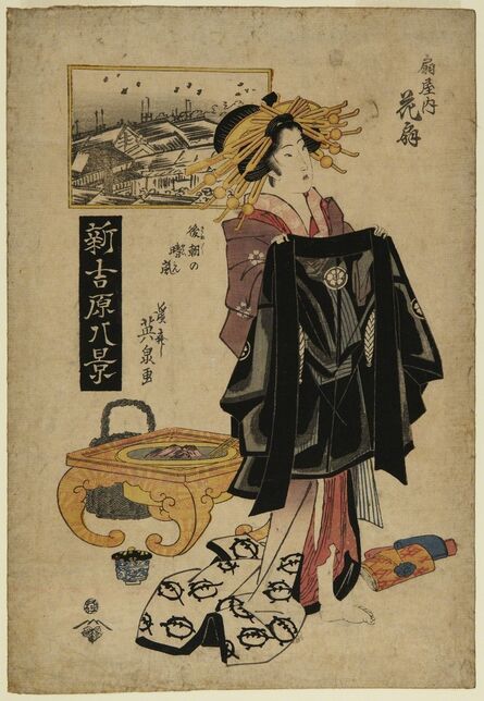 Keisai Eisen, ‘One of Eight Views of Yoshiwara’, 1790-1848