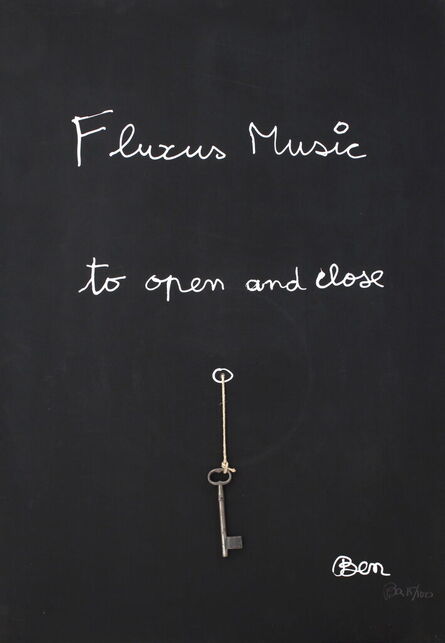 Ben Vautier, ‘Fluxus Music to open and close’, 1992