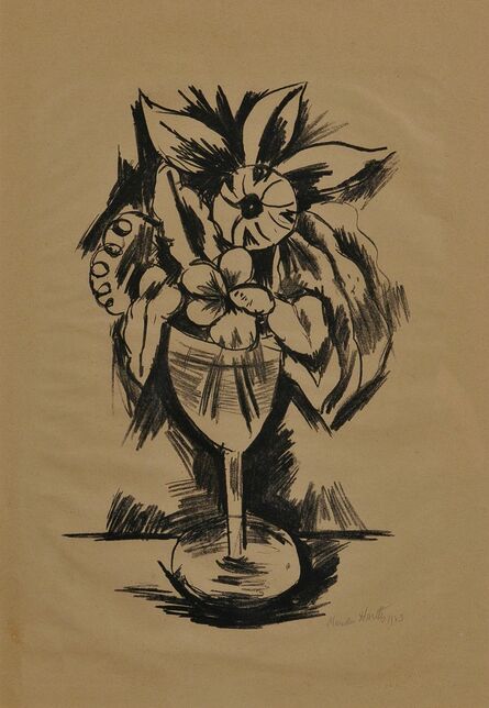 Marsden Hartley, ‘Flowers in a Goblet #3’, 1923