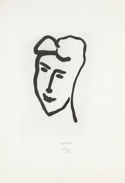 Henri Matisse, ‘Visage de jeune femme’, 1948