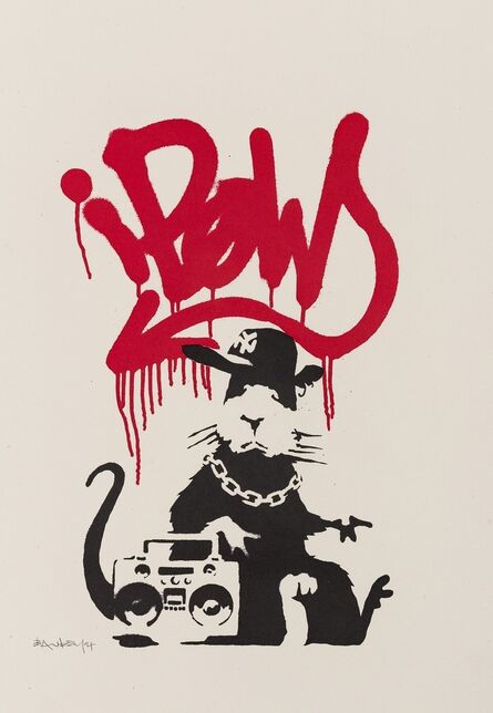 Banksy, ‘Gangsta Rat (Signed)’, 2004
