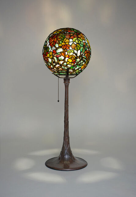 Tiffany Studios, ‘Rare 'Autumn Leaves' Ball Lamp’, ca. 1900
