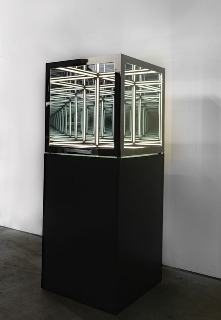 Anthony James, ‘24" cube (Black Nickel)’, 2020