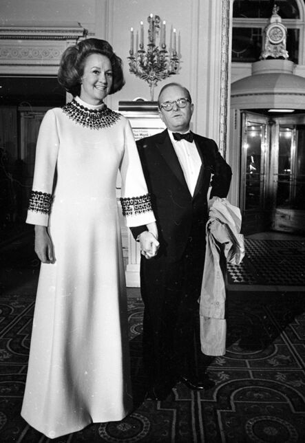 Harry Benson, ‘Truman Capote and Katharine Graham at Truman Capote's "Black and White" Ball at the Plaza Hotel, New York’, 1966