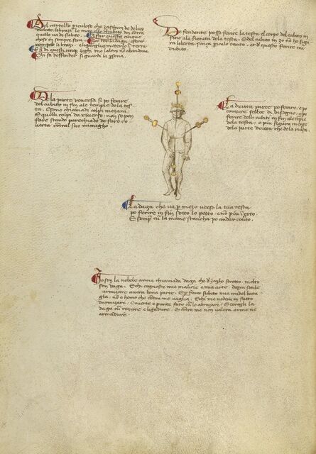 Fiore Furlan dei Liberi da Premariacco, ‘Aiming Points on the Body’, 1410