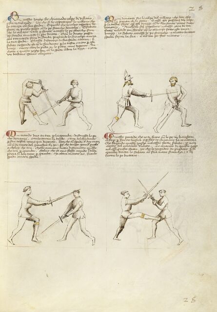 Fiore Furlan dei Liberi da Premariacco, ‘Combat with Sword’, 1410
