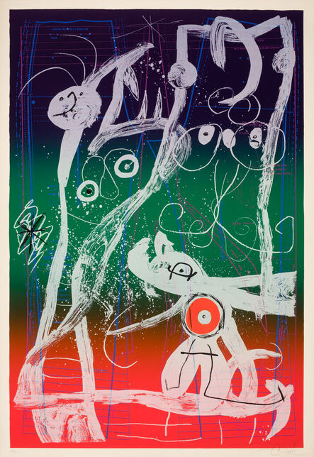 Joan Miró, ‘Délire du couturier-bleu rouge vert’, 1969