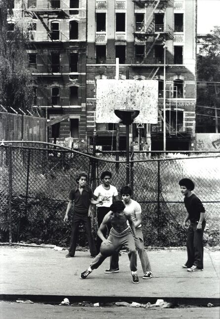 Martha Cooper, ‘Untitled (Boys Playing Basketball on Sidewalk)’, 1978