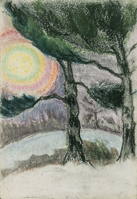 Oscar Bluemner, ‘Trees and Sun’, 1927
