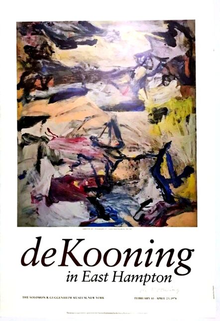 Willem de Kooning, ‘de KOONING IN EAST HAMPTON (Signed)’, 1978