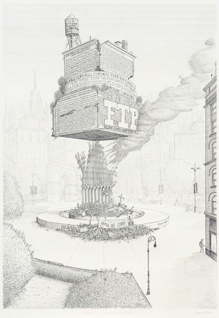 Sandow Birk, ‘Proposal for a Monument to the NYPD’, 2015