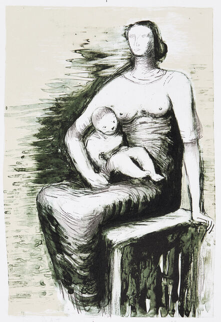 Henry Moore, ‘Seated Mother and Child [Cramer 570]’, 1979-80