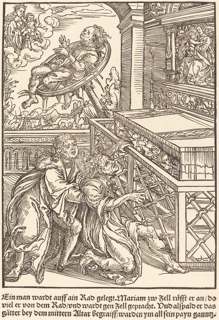 Master of the Miracles of Mariazell, ‘Ein man wardt auff ain Rad ...’, ca. 1503