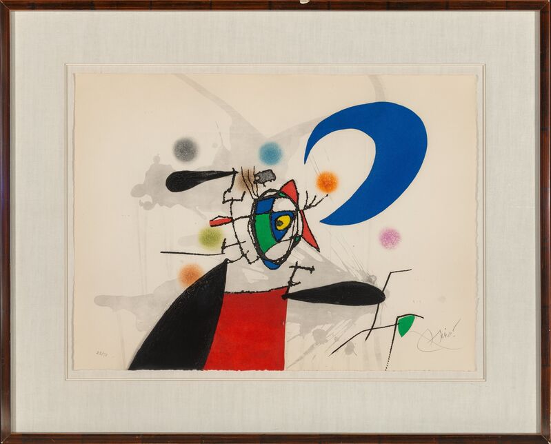 Joan Miró, ‘Le mégère et la lune’, 1973, Print, Etching and aquatint in colors on Arches paper, Heritage Auctions