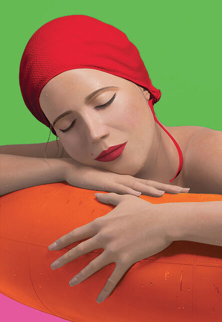 Carole A. Feuerman, ‘SERENA WITH RED CAP’, 2014