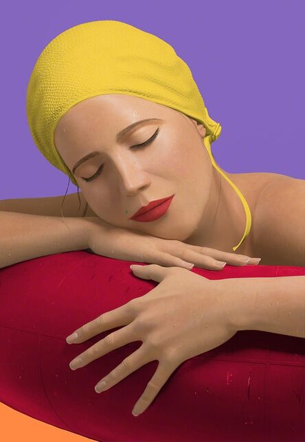 Carole A. Feuerman, ‘Serena with Yellow Cap’, 2012