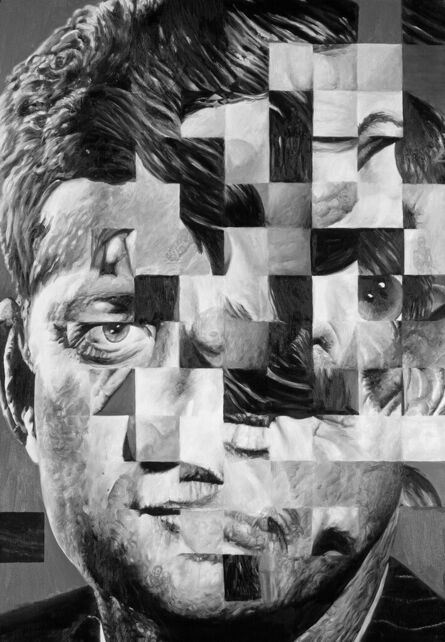Jim Shaw, ‘Untitled (Distorted Faces Series: JFK)’, 1986