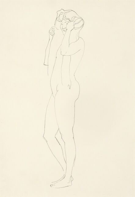 Koloman Moser, ‘Female Standing Nude’, 1912