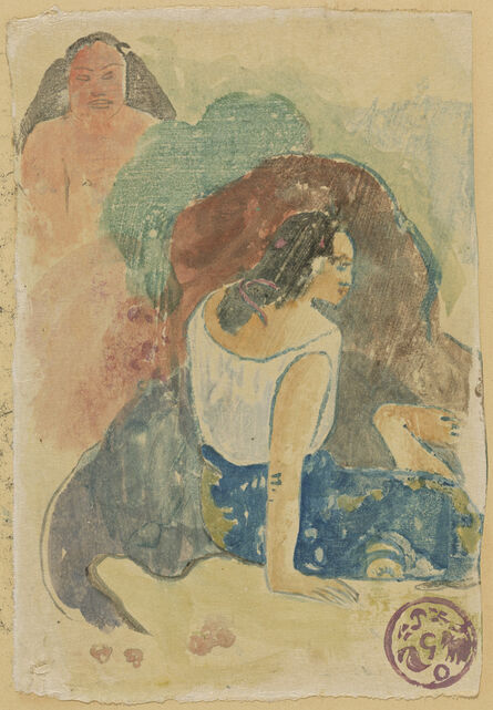 Paul Gauguin, ‘Arearea no Varua Ino (Words of the Devil) [recto]’, 1894