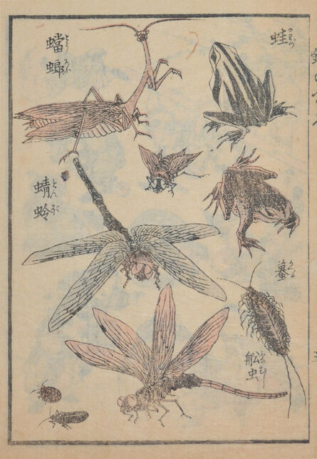 Keisai Eisen, ‘Insects’, ca. 1845