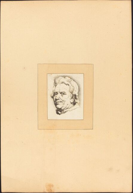 Johann Gottlieb Prestel after Anton Joseph Prenner, ‘Head of a Man’, published 1782