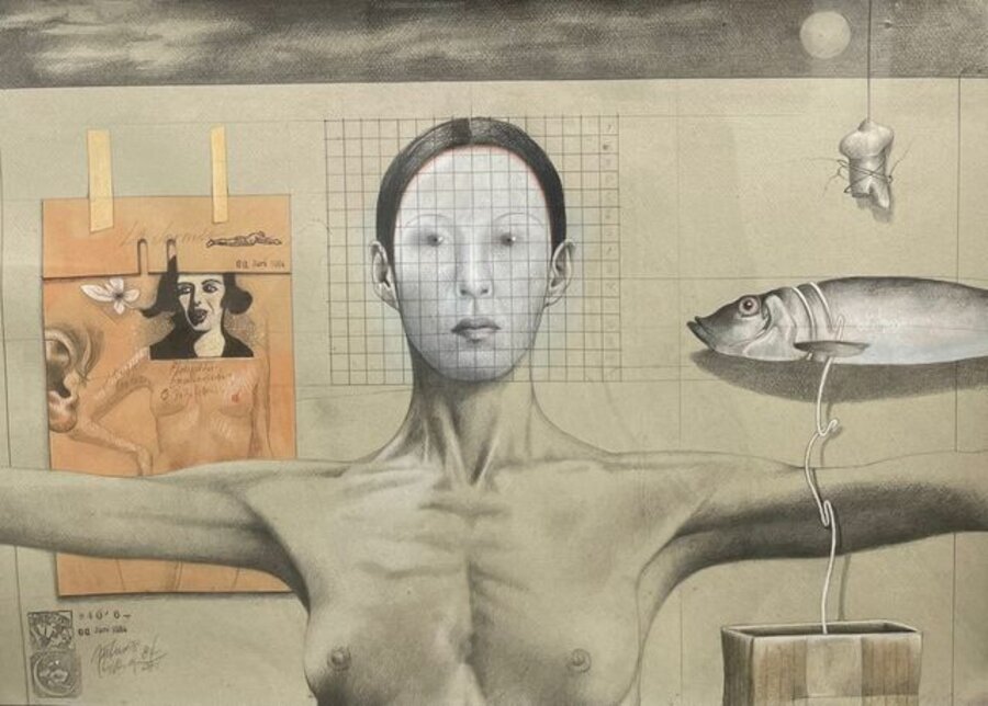 Woman and fish