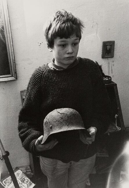 Will McBride, ‘Tobias Winchberger with Helmet and Boys on Wall (two works)’, 1962