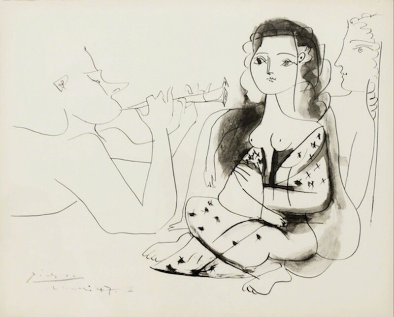 Pablo Picasso, ‘Le Concert’, 1956, Books and Portfolios, Collotype & Pochoir, Dawson Cole Fine Art