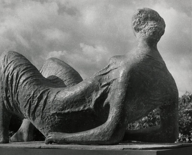 Henry Moore, ‘Draped Reclining Figure’, 1952-1953, Photography, Gelatin silver print, printed 1952-1953, Bruce Silverstein Gallery