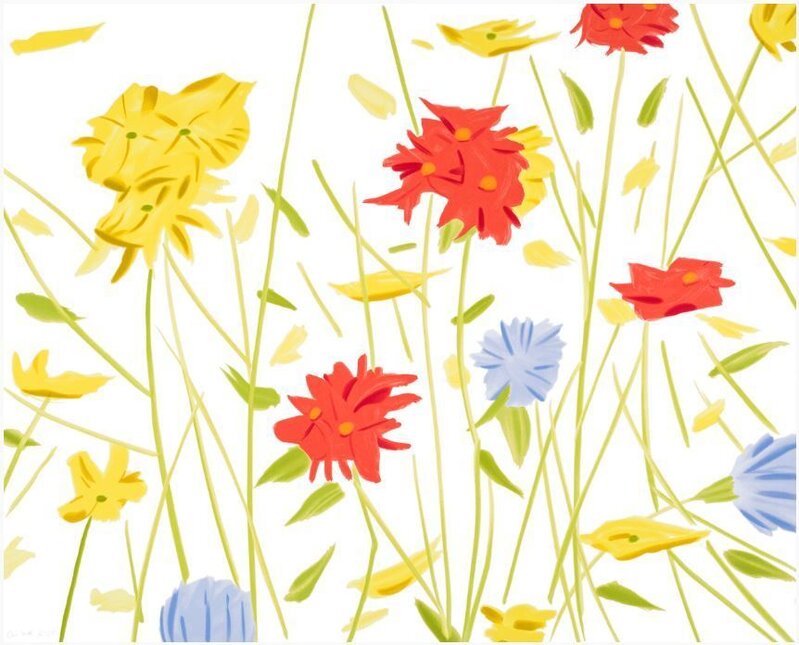 Alex Katz, ‘Wildflowers’, 2017, Print, 21-color silkscreen on Saunders Waterford, William Campbell Gallery