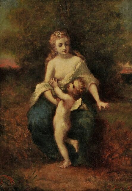 Narcisse Virgile Diaz de la Peña, ‘Mother and Child (possibly Venus et l'Amour)’