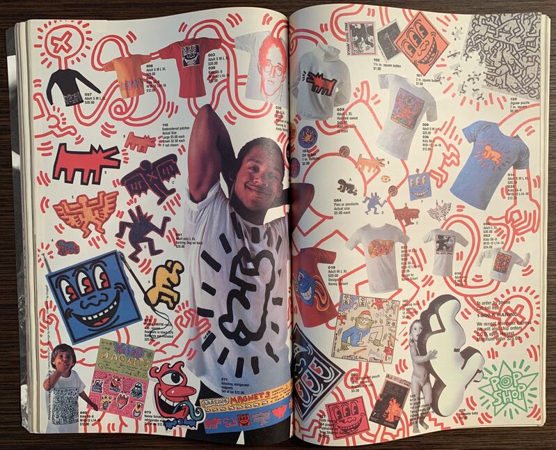 Keith Haring, ‘Flying Angel’, 1987, Ephemera or Merchandise, Black ink on paper, Gallery 55 TLV