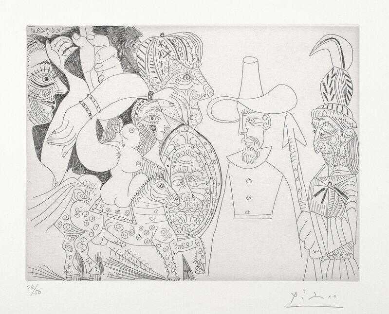 Pablo Picasso, ‘347 Series: plate 338’, 1968, Print, Etching, on Rives paper, with full margins., Phillips