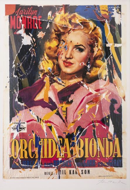 Mimmo Rotella, ‘Orchidea Bionda. Ladies Of The Chorus’