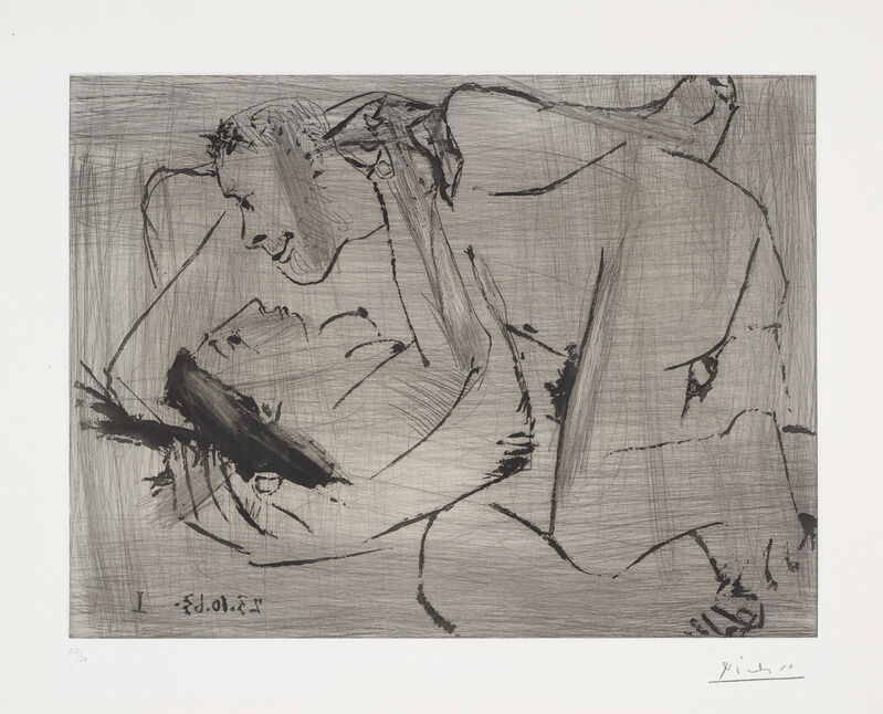 Pablo Picasso, ‘Étreinte VI (Embrace VI)’, 1963, Print, Etching and aquatint, on BFK Rives paper, with full margins., Phillips