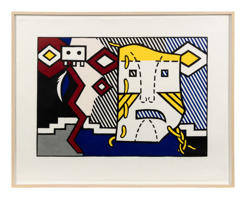 Roy Lichtenstein, ‘American Indian Theme V (from American Indian Theme Series)’, 1980, Print, Color woodcut, Hindman