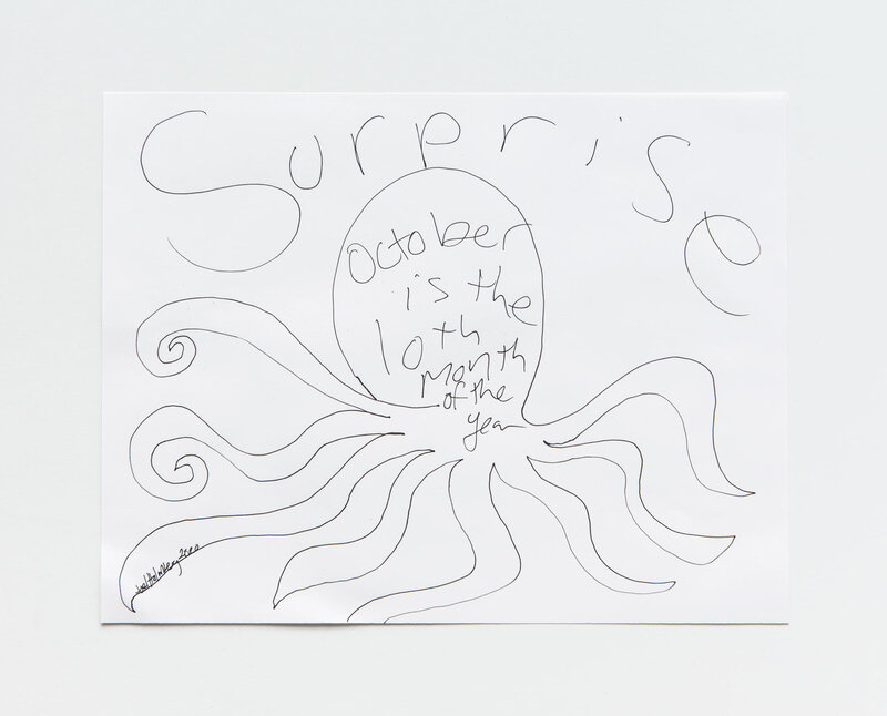 Joel Holmberg, ‘October Surprise’, 2020, Drawing, Collage or other Work on Paper, Ink on Paper, LAXART Benefit Auction