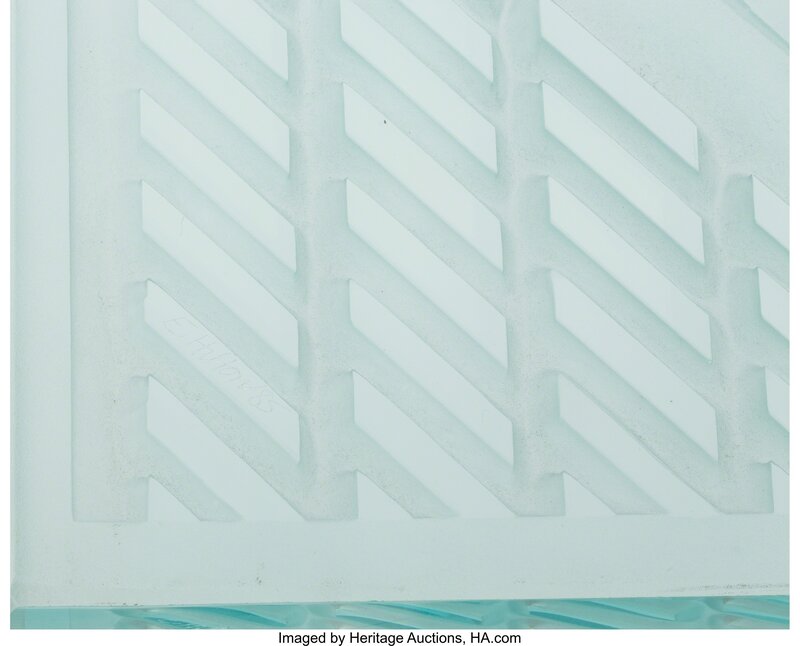 Eric Hilton, ‘Geometric Panel’, 1985, Design/Decorative Art, Cast tinted glass, Heritage Auctions
