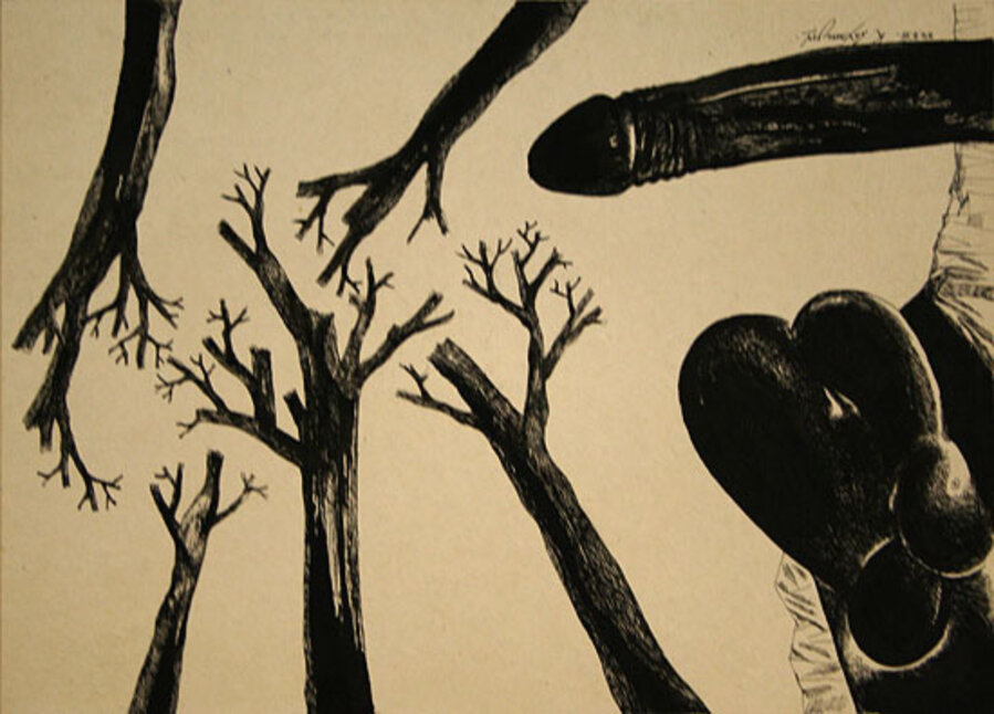 Untitled (Penis and Tree Roots)