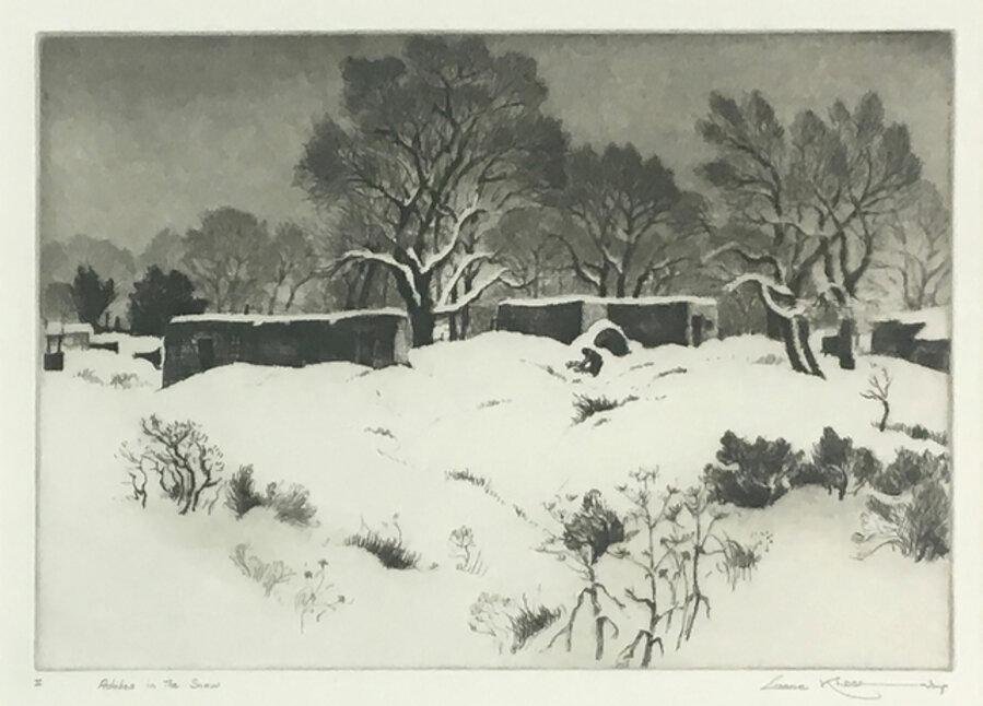 Adobes in the Snow