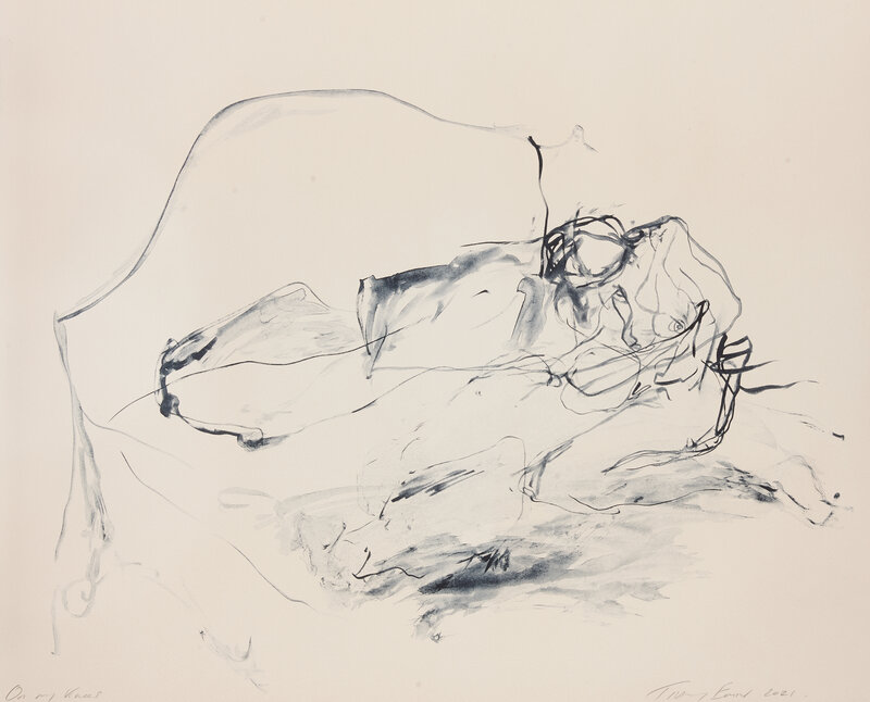 Tracey Emin, ‘On My Knees’, 2021, Print, Lithograph in colours on 400gsm Somerset Velvet Warm White paper, Tate Ward Auctions