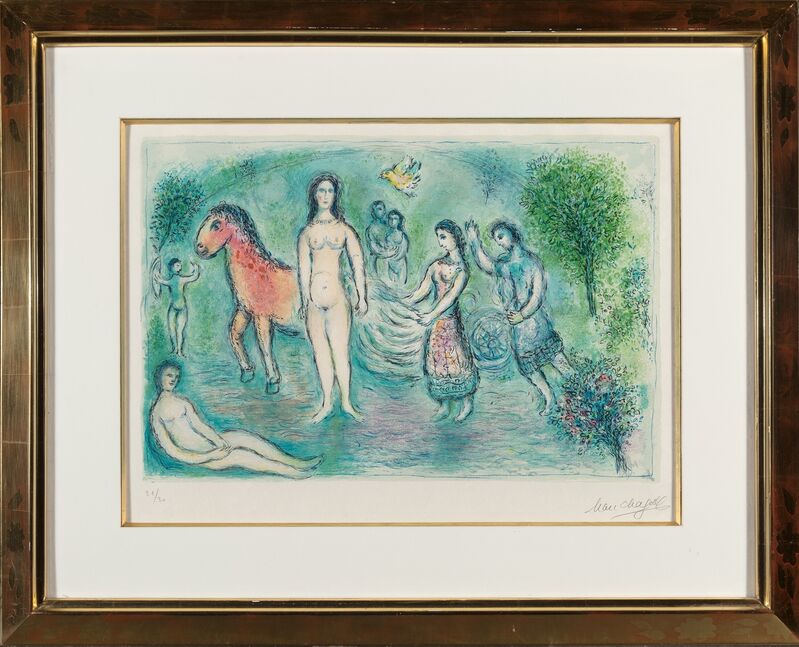 Marc Chagall, ‘Homer, from L'Odyssée’, 1975, Print, Lithograph in colors on Japon Nacre paper, Heritage Auctions
