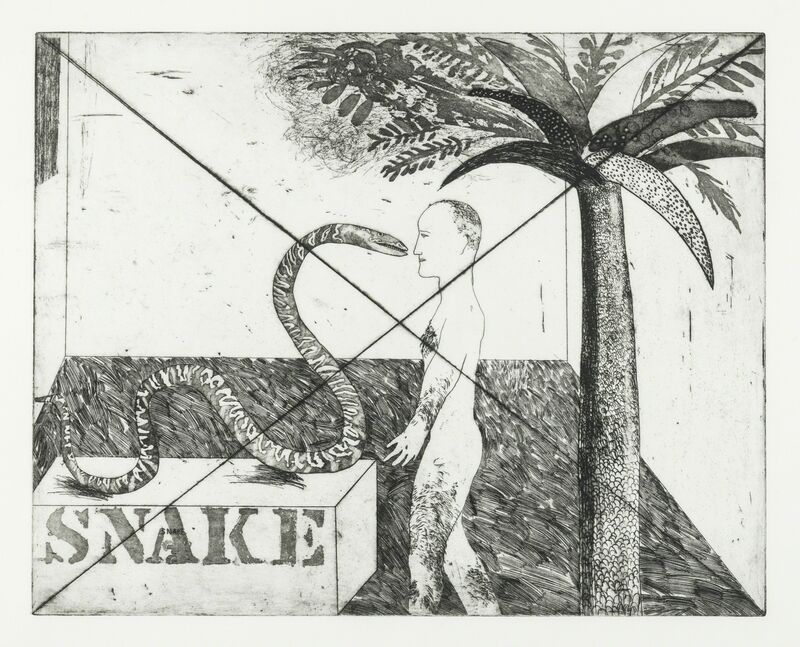 David Hockney, ‘Jungle Boy (M.C.A Tokyo 33)’, 1964, Print, Etching with aquatint on wove paper, Forum Auctions