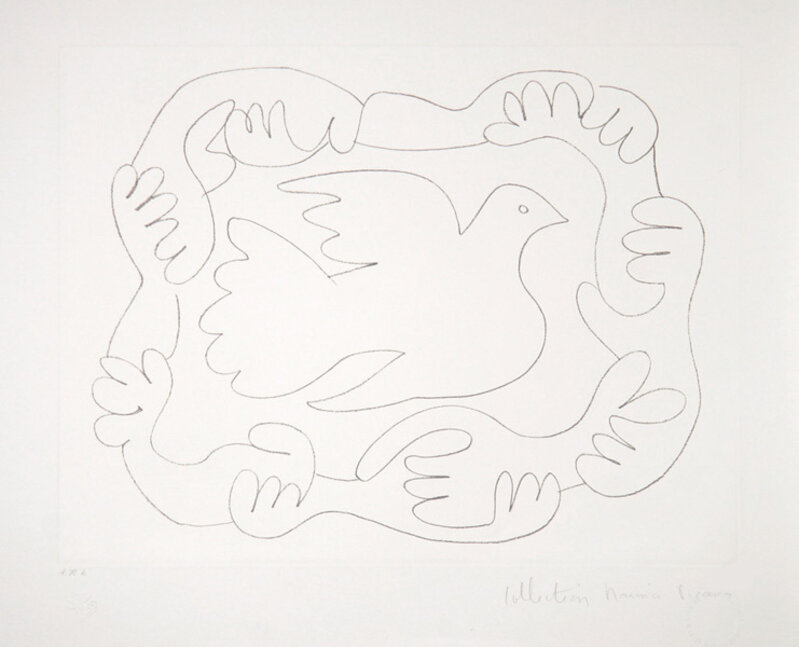 Pablo Picasso, ‘Etudes de Mains et Colombe, 1952’, 1979-1982, Print, Lithograph on Arches Paper, RoGallery