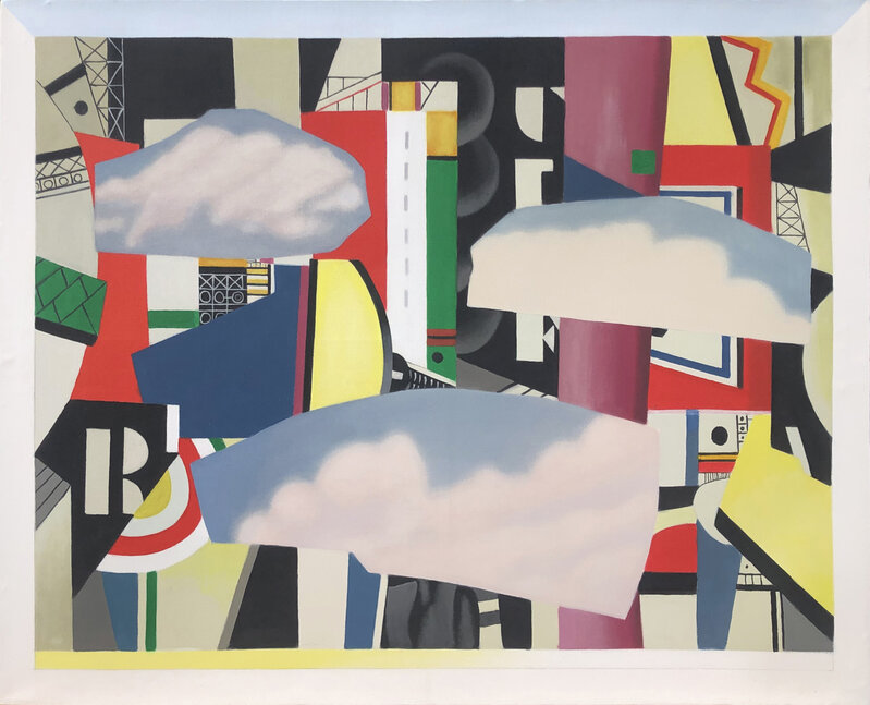 Bob Knox, ‘Clouds over Leger City’, 2020, Painting, Acrylic on canvas, William Havu Gallery